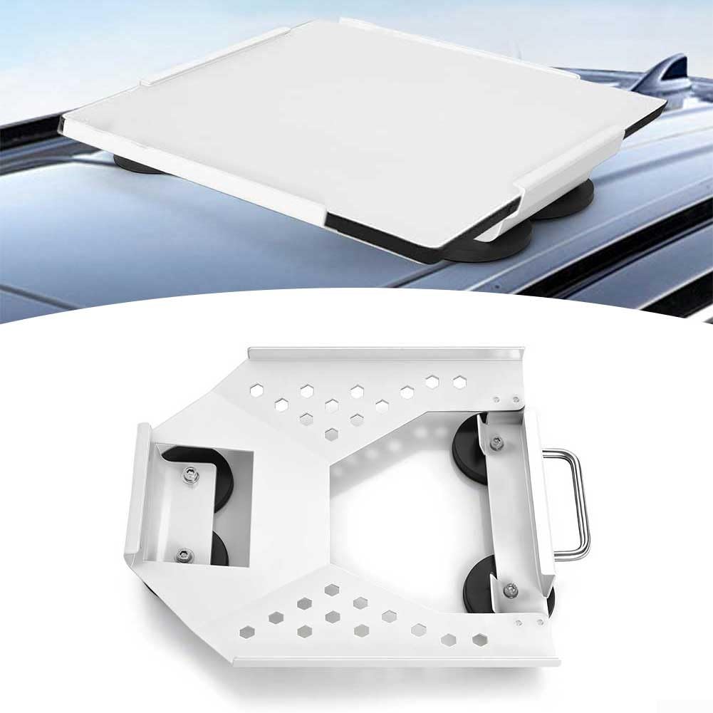 Kits de montaje magnético para techo de coche para Starlink para mini, soportes de vehículo con ventosa de metal con asas, soporte seguro portátil para viajes, color blanco