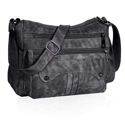 ELDA Purses for Women PU Leather Shoulder Bag Crossbody Purse Lightweight Pocketbook Ladies Handbag (C02-Black) by ELDA - Used condition - US$26.87