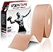 Starktape Kinesiology Tape Physio Medical Sports Tapes for Sensitive Skin Kinetic Taping. K Tex Gold Physical Therapy, Knee, Shoulder, Ankle, Wrist, Foot, Back Injury Muscle Pain aid, Roll Beige