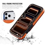 Wallet Case for iPhone 18 Pro Max/17 Pro Max with Card Holder,Orange - Image 7