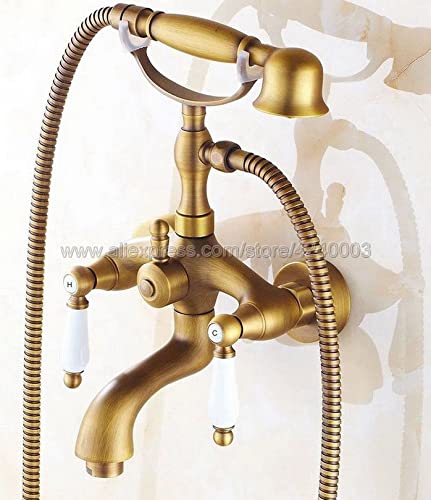 Robinet mitigeur de salle de bains et de douche mural Ktf315 style vintage