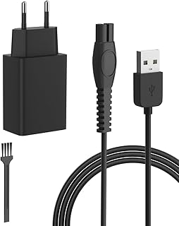 5V Cargador para Philips Norelco OneBlade 360 QP2724 QP2720 QP2824 QP2734 QP4631 MG7910 MG5910 MG9510 PQ888 PQ889 Afeitadora USB Adaptador con Cable USB