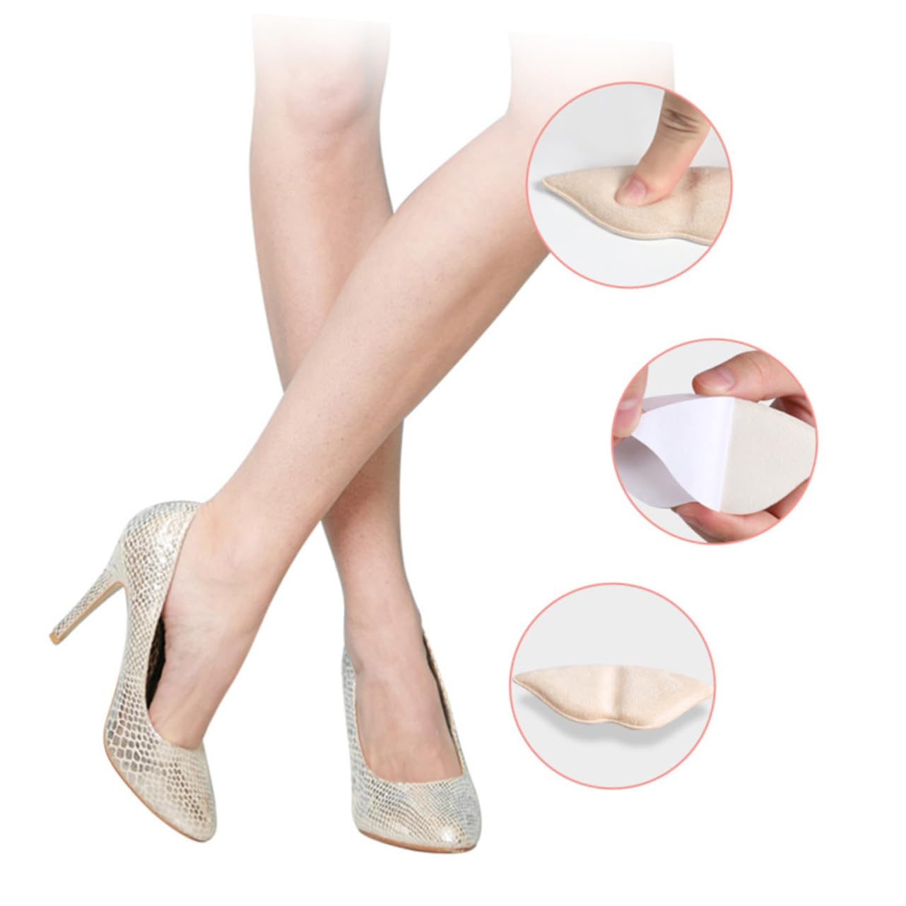 20paare Fersenpolster Für High Heels Selbstklebende Schutzauflagen Für Damen Atmungsaktive Und Rutschfeste Einlagen Hautfarben Für Optimalen Komfort Und Blasenprävention Beim