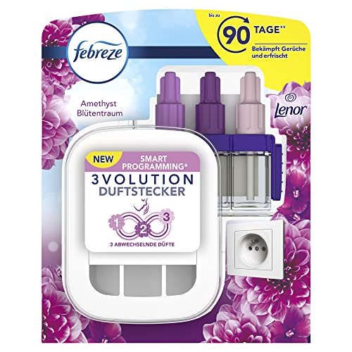 Febreze 3Volution Duftstecker Amethyst, Starterset, Raumduft und Lufterfrischer