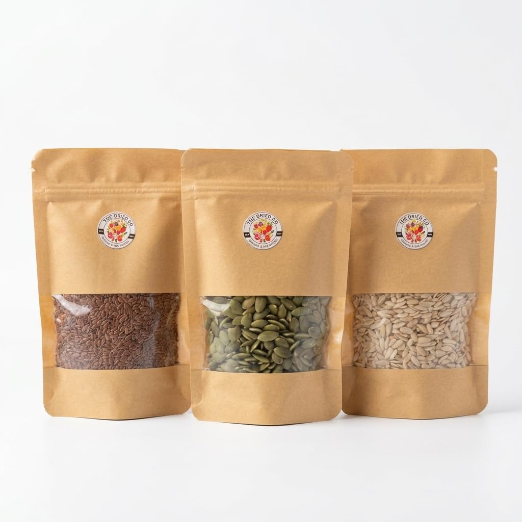 The Dried Co. Flax + Watermelon Seeds - Raw 2-in-1 Seed Blend | Non-GMO Superfood Blend Rich in Heart-Healthy Lignans, Protein | Great for Smoothies, Baking & Snacking | Pack of 2x100g (100g Each) — Amazon image 12