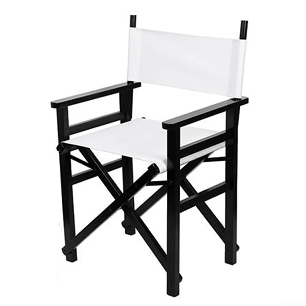 Cloudpower Directors Chair Covers 1 Set Chair Replacement Canvas Replacement Seat Cover Seat and Back Director Movie Chair Covers for Casual Seat Folding Makeup Chair Home Garden Outdoor(White)