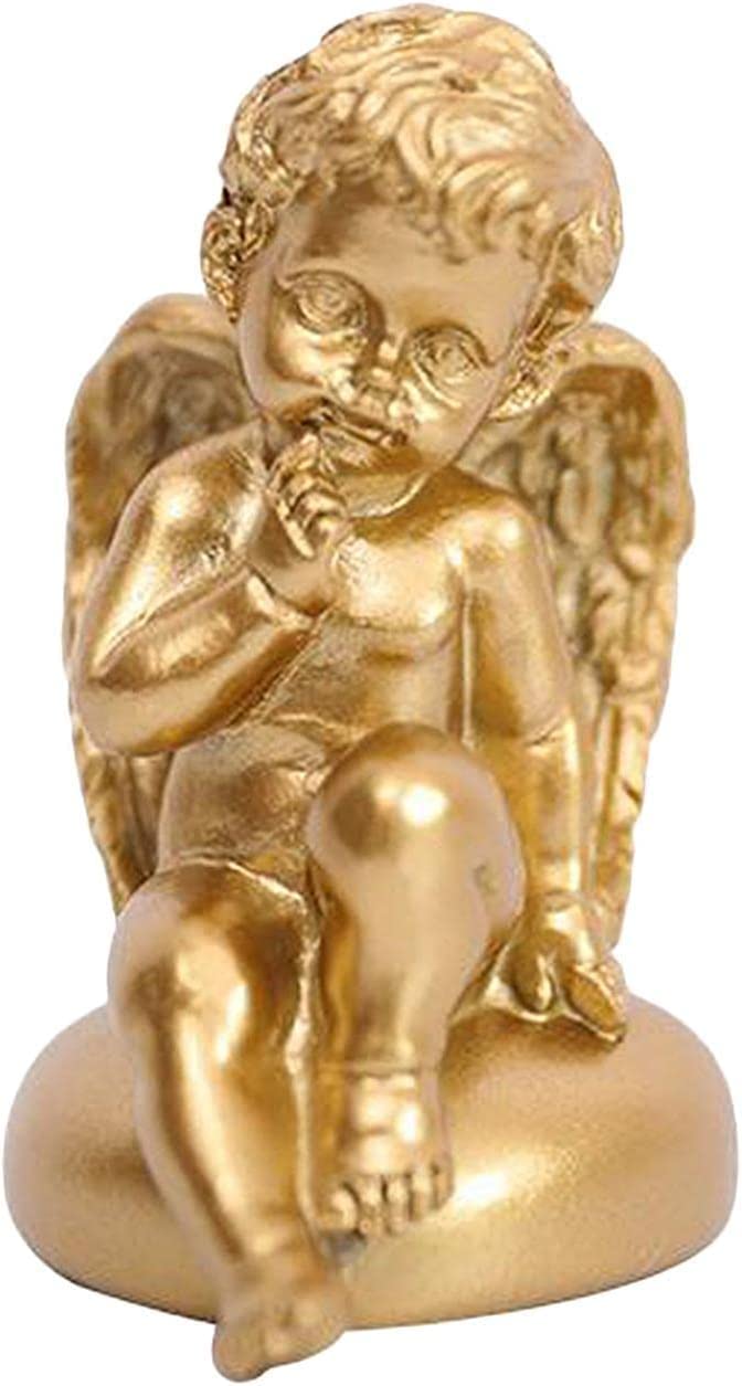 Figurka Ogrodowa,Stół barowy figurka dekoracja ogrodowa do rzeźby ozdoby do domu anioł z żywicy szczegółowa ozdoba ozdoba Cherub półka prezent