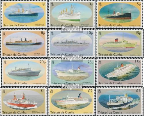 Sellos para coleccionistas Tristan da Cunha de 1994 sobre buques de navegación MNH