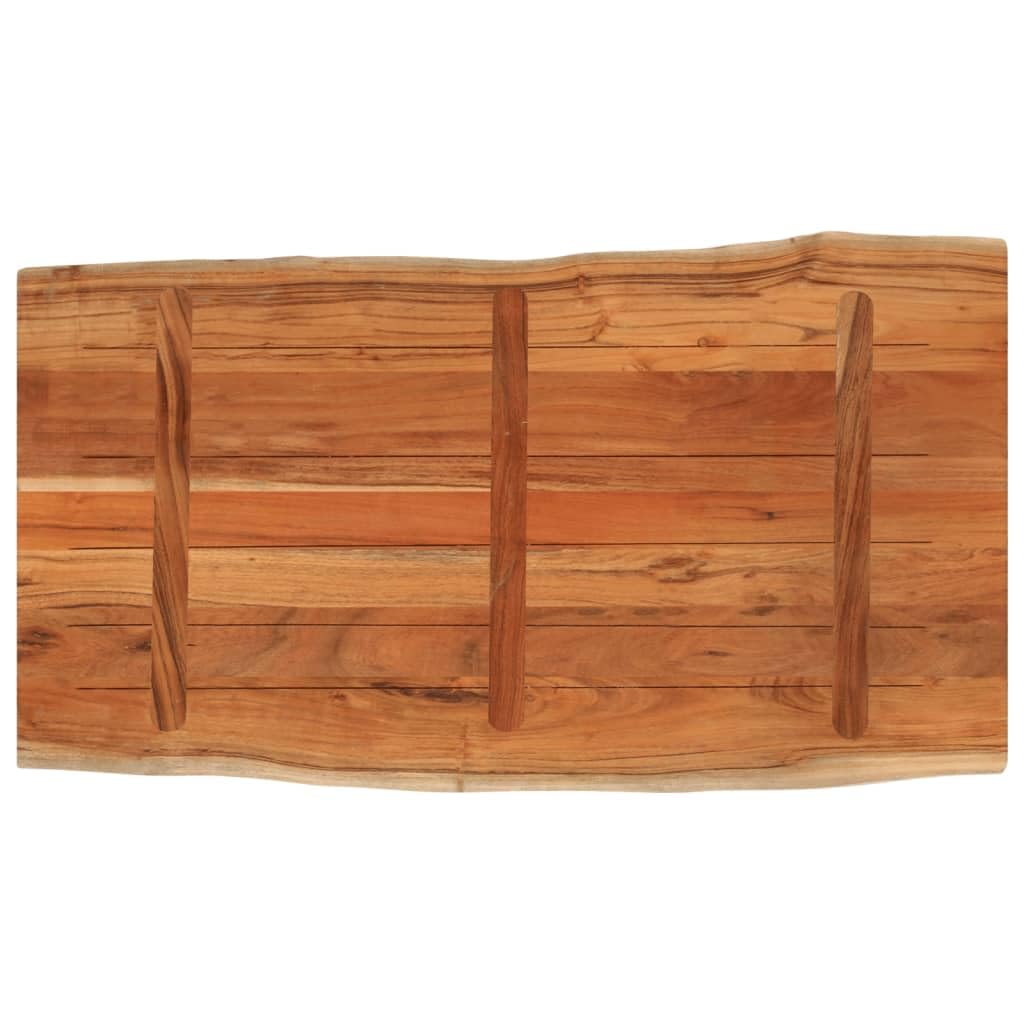 vidaXL Tafelblad met natuurlijke rand 70x60x3,8 cm massief mangohout, vervangend tafelblad, blad, vervangend houten tafelblad, meubelpaneel