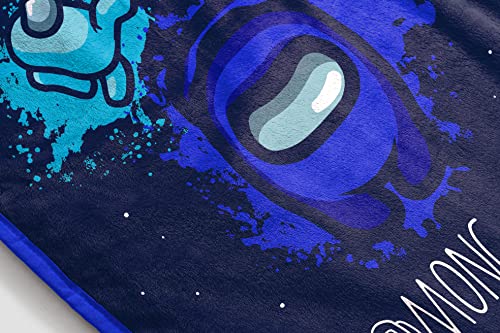 Image of Among Us Space Toss Throw Blanket - Measures 46 x 60 inches, Kids Bedding - Fade Resistant Super Soft Fleece (Official Among Us Product)