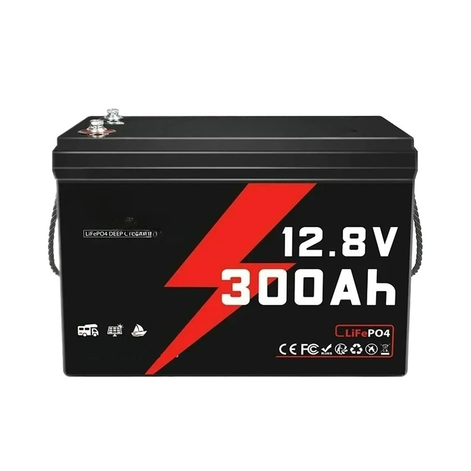 Batteria A Ciclo Profondo Batteria Batteria LiFePO4 Da 12 V 300 Ah Con BMS Da 200 A