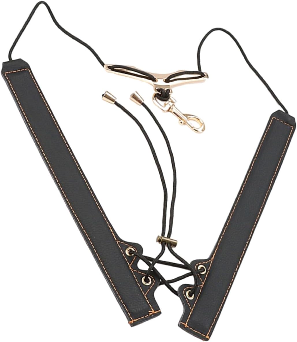 Toyvian Saxophone Adjustable Shoulder Harness Strap Gold Threaded Practical Alto Saxophone Belt for Sax Players Instrument Accessories