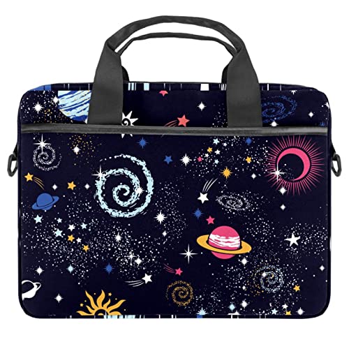Bolsa de mensajero con diseño de Tierra y planetas para estudiantes y oficina con portátil