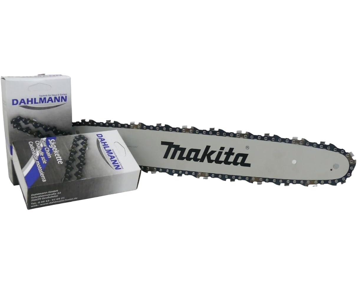 MAKITA Schwert 3/8" 35 cm 1,1 mm + 3 HM Sägeketten für MAKITA DUC353 UC3510A UC3520A UC3541A EA3200S35A EA3201S35A