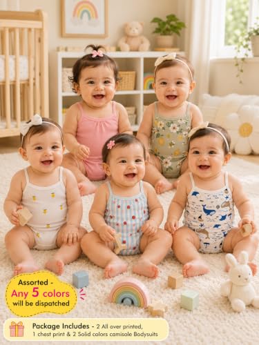 Image of TuddyBuddy 100% Cotton Romper /Bodysuit for Baby Girls