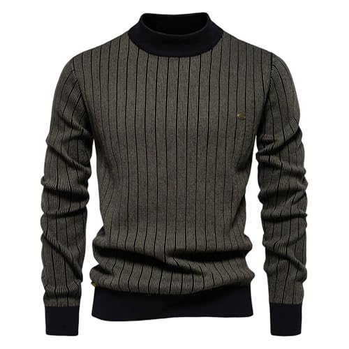 Dgoopd Striped Sweater Men Round Neck Pullover Sweater Casual Long Sleeve Sweaters Warm Winter Tops Fashion Outwear3