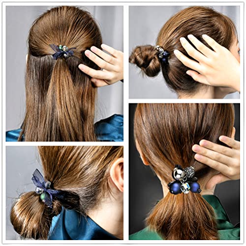 Charm Angel 706Pcs Popular High-Elasticity Multi-Color Hair Tie Rubber Band Flower Hair Accessories Suitable For Adults And Kids Girls Hair Braids (Multi-Colored) #TOP4