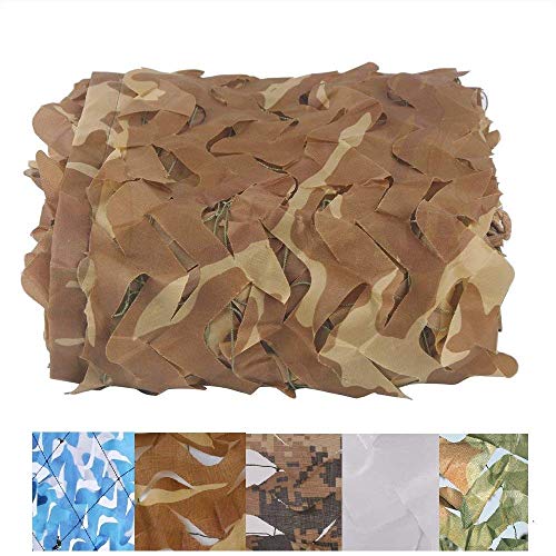 Tarpaulin Shade Net Camouflage Camo Awnings Sun Sunscreen Mesh Insulation Netting Canopies Tent Fabric,Suitable for Military Hide Hunting,Desert Light Color,Multiple Sizes Outdoor, camping, roof, phot