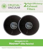 Crucial Vacuum Replacements for Hoover Elite Rewind Exhaust Filter Fits Fusion Uprights, Compatible with Part # 59157014 (2 Pack)