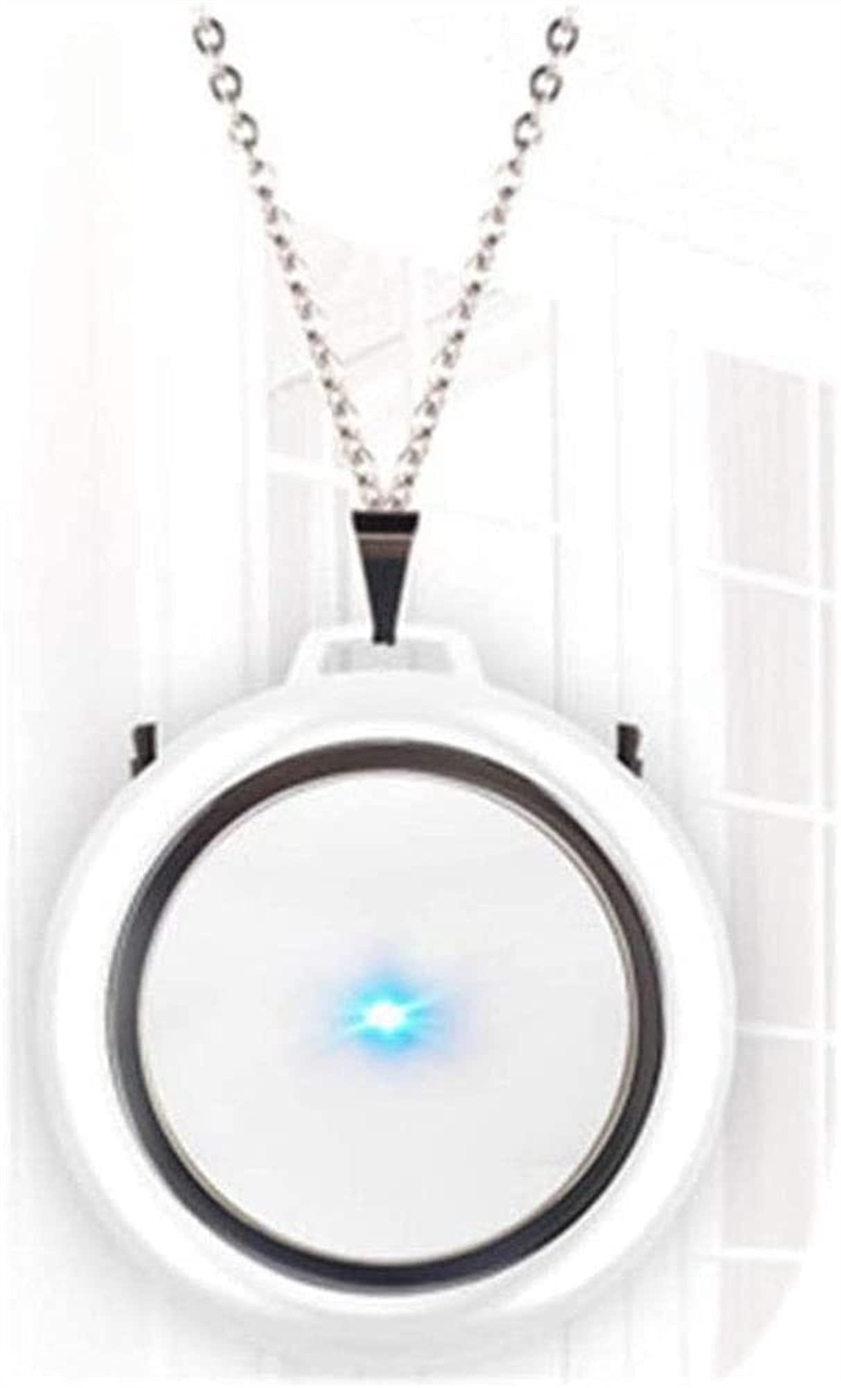 Mini purificateur d'air portable blanc et collier ioniseur USB contre la fumée
