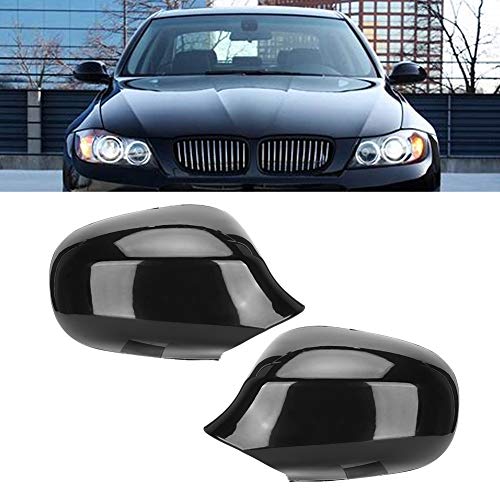 Coque de rétroviseur E90 LCI en ABS noir pour protection de voiture