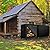 PLKO 8ft Firewood Log Rack Cover Outdoor,Heavy Duty Waterproof Weather Resistant 600D Oxford Fabric(Black
