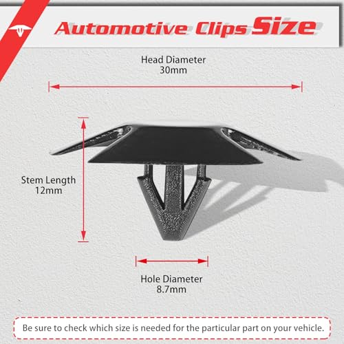 Image of OTUAYAUTO 30pcs Hood Insulation Retainers - Replacement for Chrysler, Jeep, Dodge, Ram - Replace OEM 4878883AA LH LHS Nylon Clip