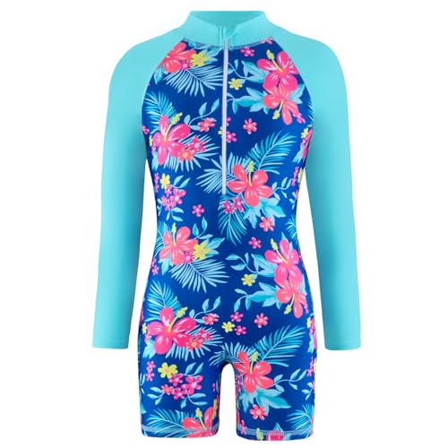 Traje de baño de manga larga para niñas dile adiós a las quemaduras de sol