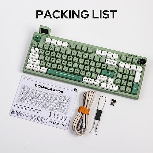 EPOMAKER RT100 97 Keys Gasket BT5.0/2.4G/USB-C Mechanical Gaming