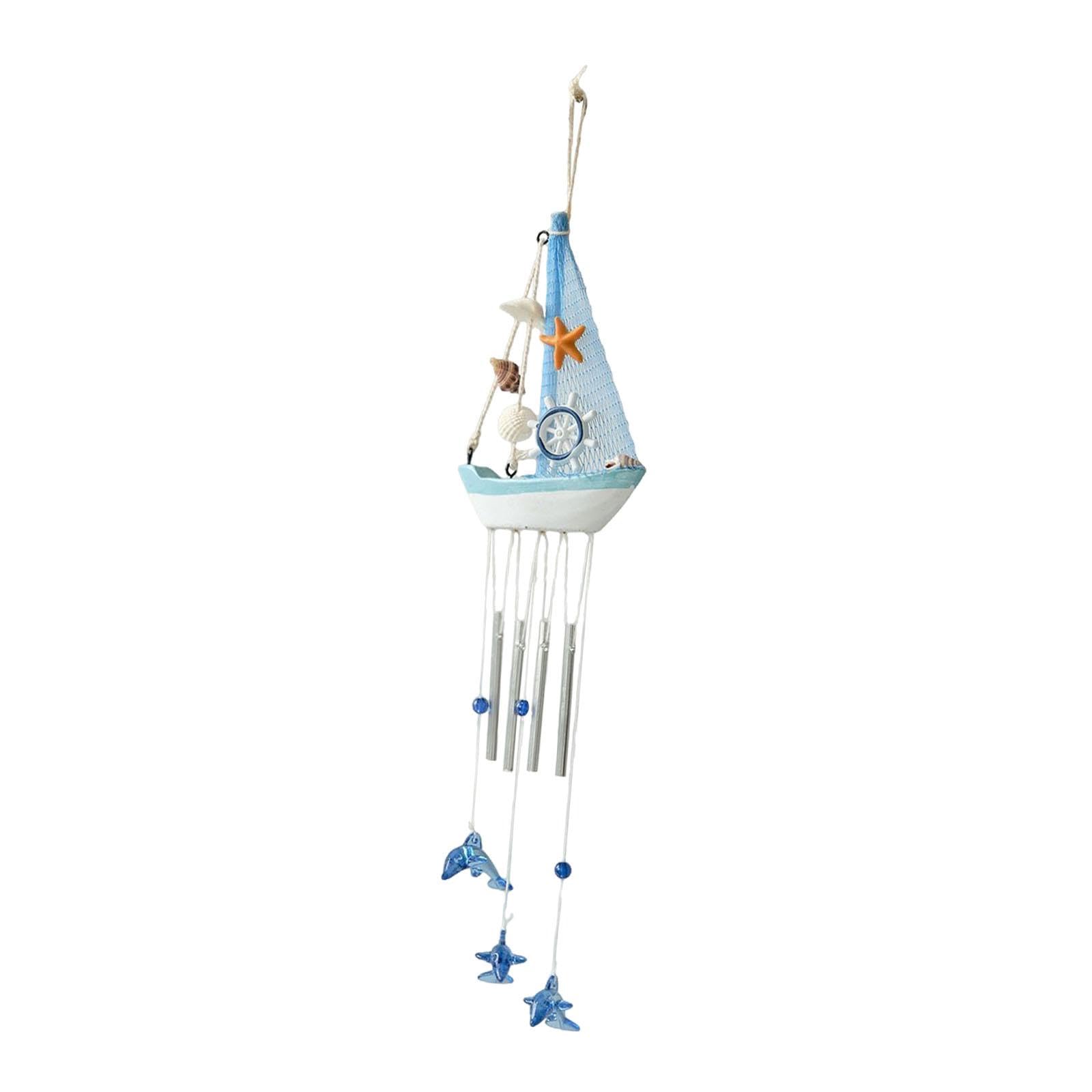 Sailboat Wind Chime Suspended Decoration Unique Charm for Home Porch Outside Style A|Home & Garden|Yard, Garden & Outdoor Living|Garden Décor|Wind Chimes-image-26