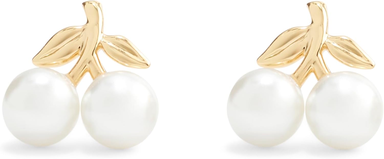 COACH Jewelry Women's Pearl Cherry Stud Earrings