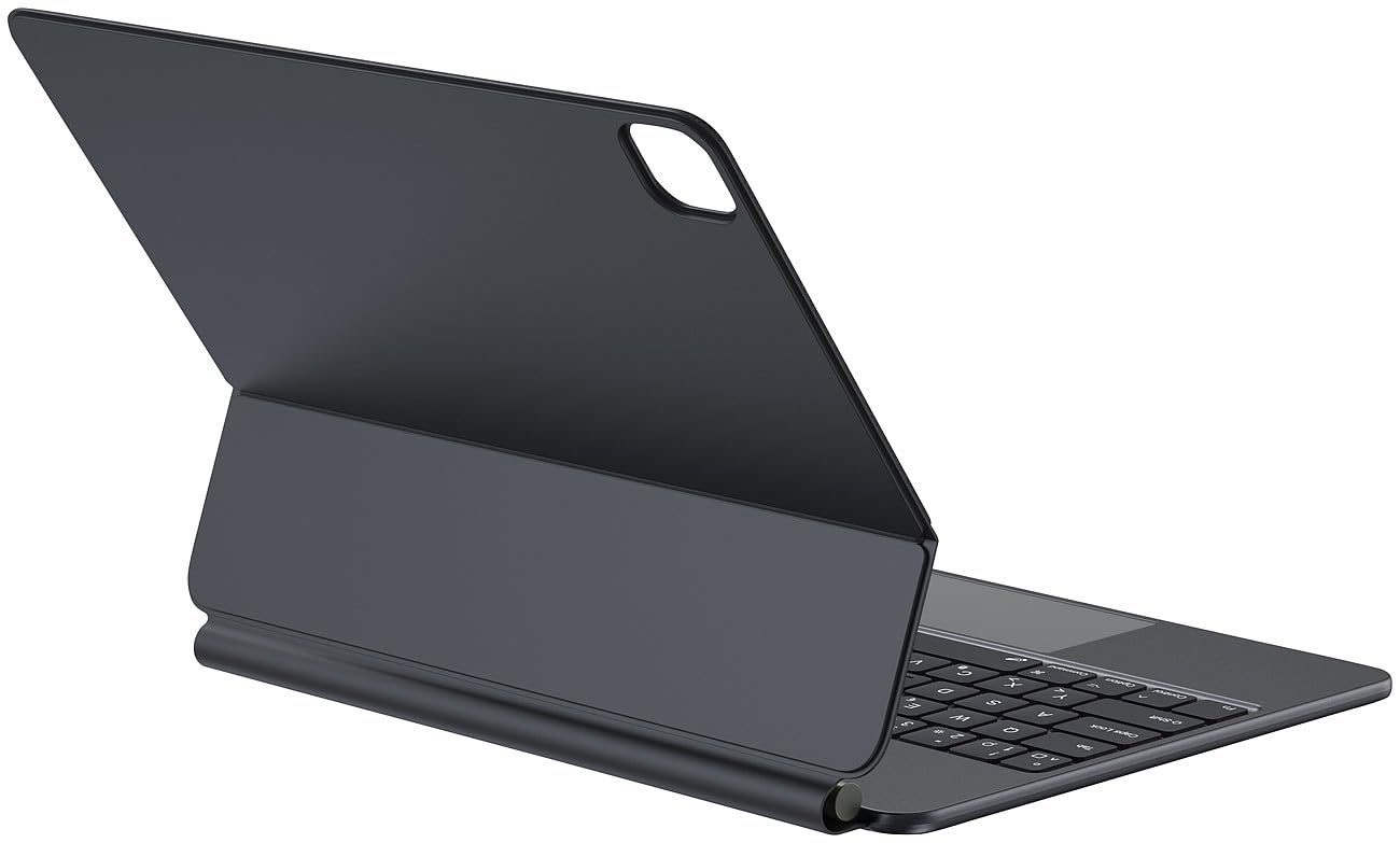 Custodia magnetica con tastiera Bluetooth per iPad Pro 11 M4 2024, QWERTZ, trackpad, retroilluminata, nero
