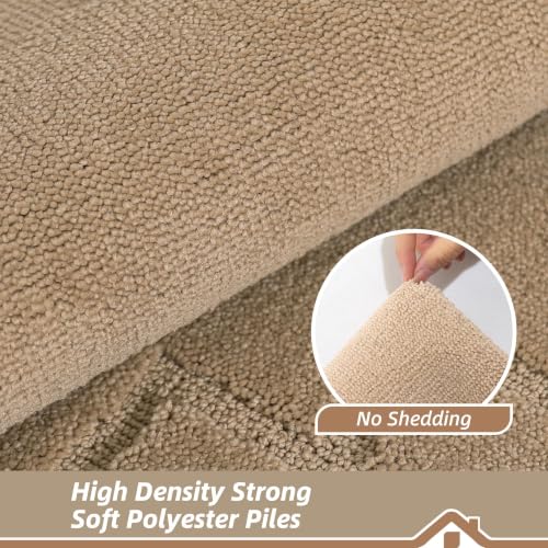 Image of BEQHAUSE Door Mat 32 inch x 48 inch, Non-Slip Door Mats Indoor Washable, Beige