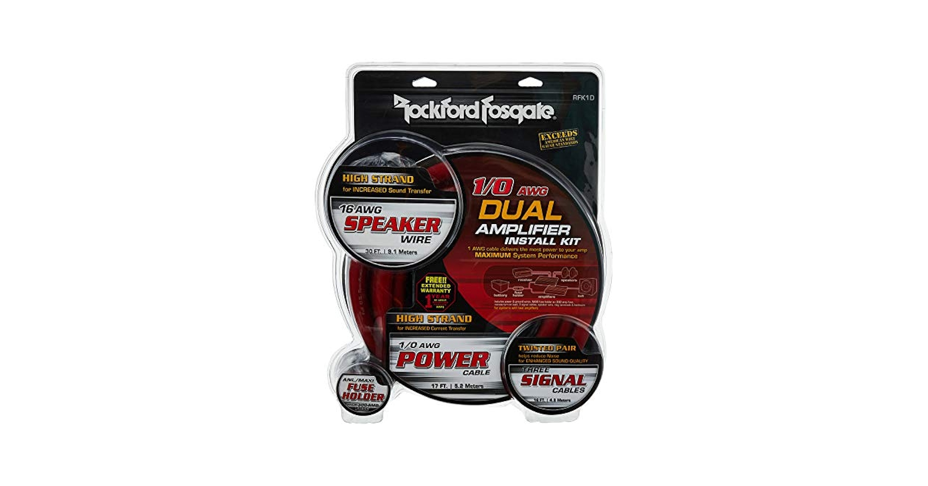Rockford Fosgate カーオーディオ ケーブルセット 41Rj0nS5XWL.jpg