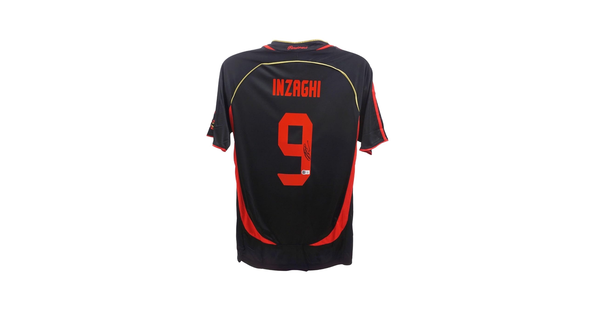 ACミラン INZAGHI 9番 半袖 ユニフォーム Amazon.com: Filippo Inzaghi Signed Milan Soccer Jersey #9