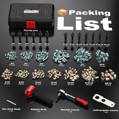 WelderElite Rivet Nut Drill Adaptor Kit