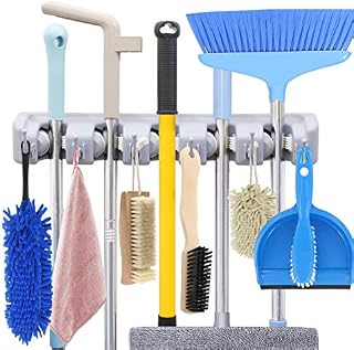 HYRIXDIRECT Mop and Broom Holder Wall Mount Heavy Duty Broom Holder Wall Mounted