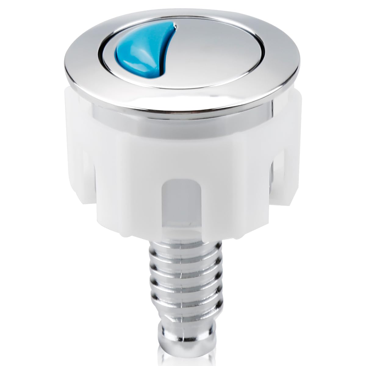 Gladfresit Toilet Flush Button, Round Head Toilet Push Button Replacement Compatible With Ideal Cistern Tank System