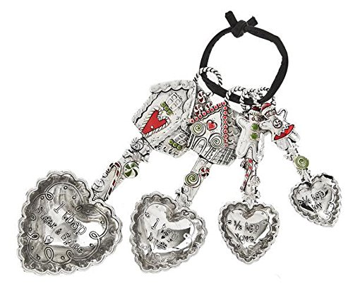 Ganz 4 Piece Zinc Measuring Spoons, Gingerbread