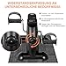 AGM Mini Fitnessbike für zuhause, Arm und Beintrainer Heimtrainer, Sportgerät Mini Bike, Hometrainer Mini Fahrrad Bewegungstrainer Fitnessgerät für Zuhause Büro - Schwarz