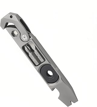 Titanium EDC Plier, Multi-function Tools, Wrench, Prying Screwdriver, Nail Driver, Bottle Opener and other functions into a practical tool