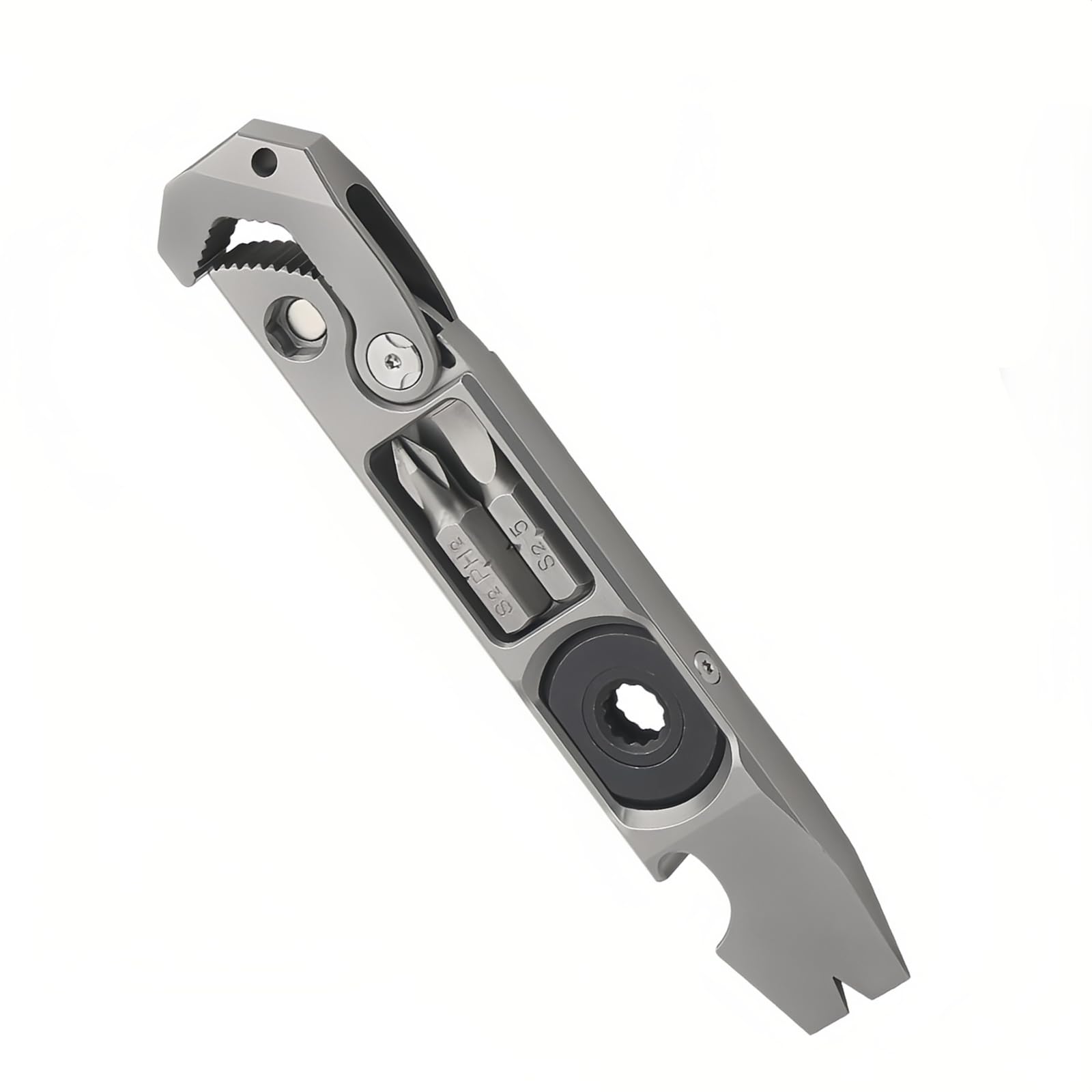 Titanium EDC Pry Bar Multifunctional Wrench Tool