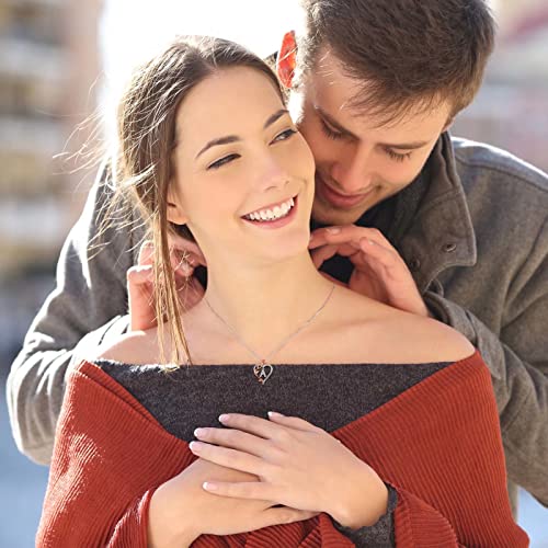 Easter Gifts For Women - Necklace Gifts For Women Girls, 925 Sterling Silver Rose Love Heart Initial K Letter Pendant Necklace Jewelry Mothers Day Valentines Christmas Gifts For Her Mom Wife Girlfriend Anniversary Birthday #TOP2