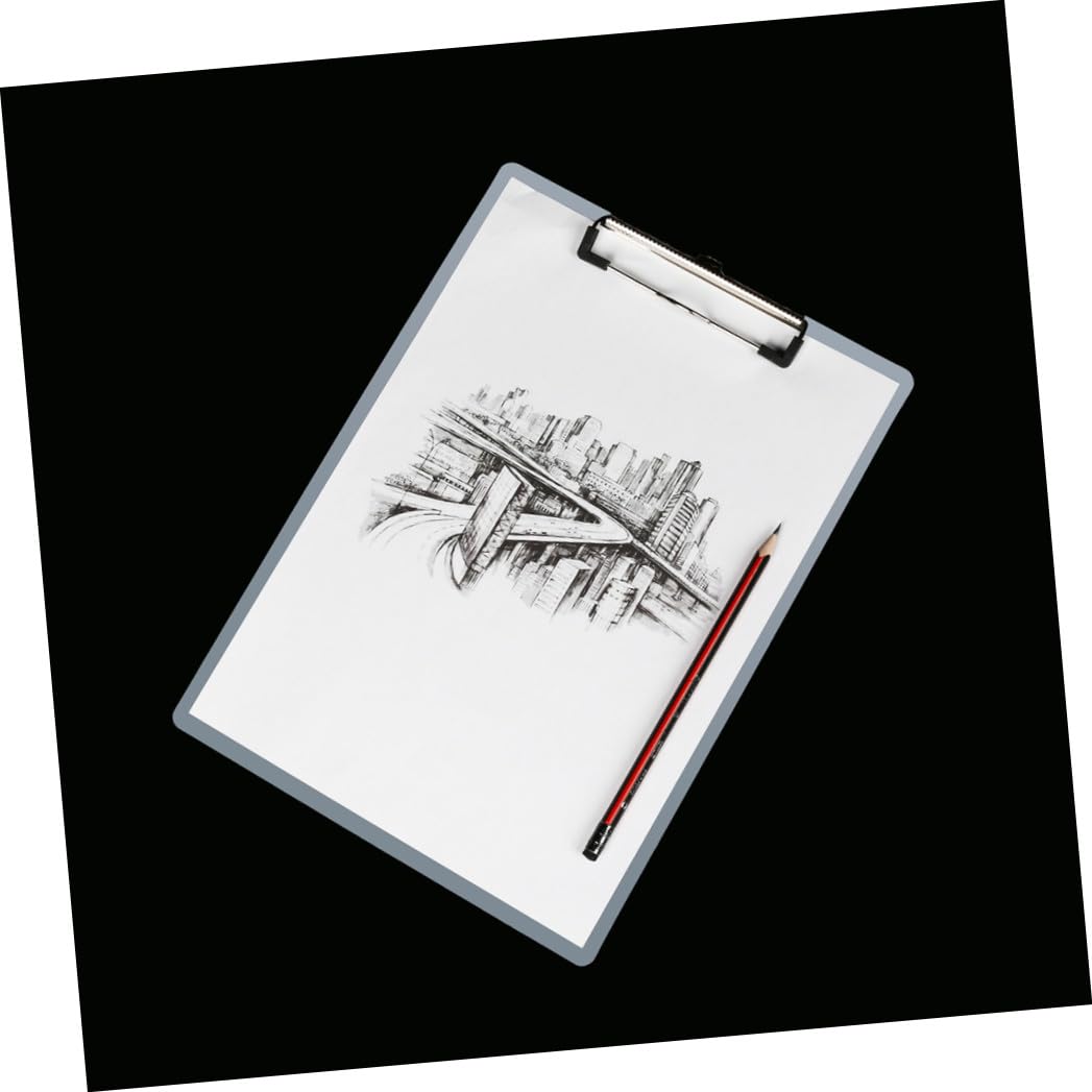 Portapapeles A4 de Plástico Blanco, Pack 10, Horizontal | Material de Oficina y Papeleria Instituto , Carpeta Organizadora Documentos , Fundas Transparentes Archivador