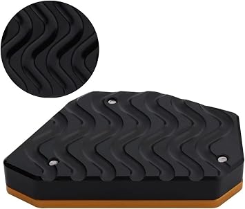 For Suzuki For V&strom For DL 650 2004-2024 Motorcycle Bike Kickstand Extender Side Stand Foot Pad Plate Anti-Skid Support Motorcycle Side Stand Plate Pad(Black)