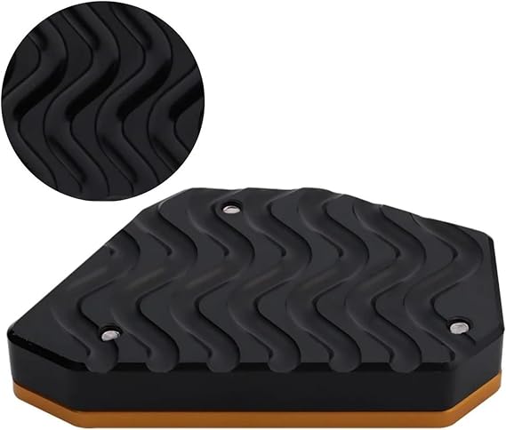 For Suzuki For V&strom For DL 650 2004-2024 Motorcycle Bike Kickstand Extender Side Stand Foot Pad Plate Anti-Skid Support Motorcycle Side Stand Plate Pad(Black)