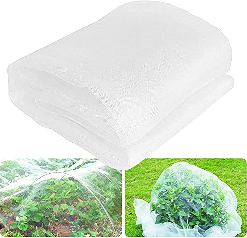 WZRIOP Gartennetz Insektennetz, Insektenschutznetz Schutznetz Pflanzen, Blumen Schutznetz Pflanzen,Gartennetz Insektennetz,Gemüsenetz Garten,Netz für Pflanzen Gemüse(Size: 4x6m/13.1x19.7ft) Cover