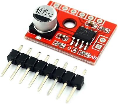 Taidacent 10pcs XS9871 Digital 5W Audio Power Amplifier Board DC2.5-5.5V 1A Mini Audio Amplifier 5V Module Mono DIY Class AB Amplifier