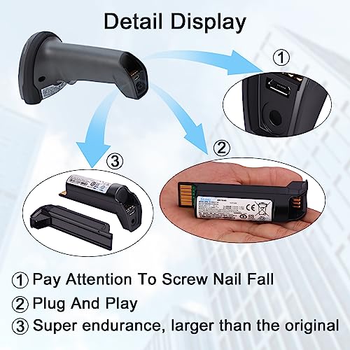 Image of Sicimly for Zebra DS2278 Battery,BT-000317-01 Compatible with DS22 DS2278 DS2208 DS2278-SR CR2278 BT-000317-01 Series Handheld Barcode Scanners,3150mAh Lithium-Ion.