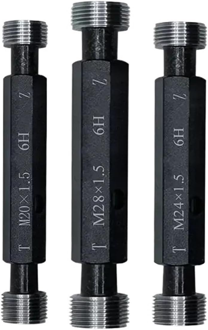 Thread Plug Gage 1PCS M59-M63 Steel Gage Metric Fine Thread Plug Gauge 6H(M60X1.5-6H)